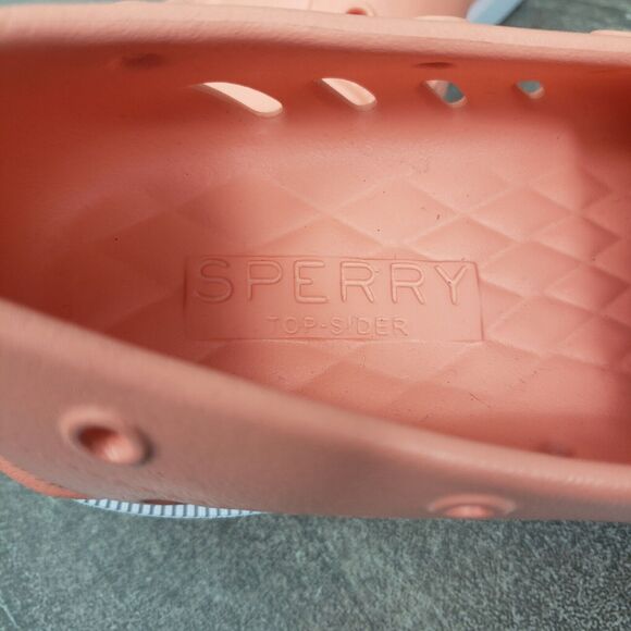 Sperry Top Sider Shoes Womens 8 M Peach Authentic Original Float Slip-On - Picture 8 of 12